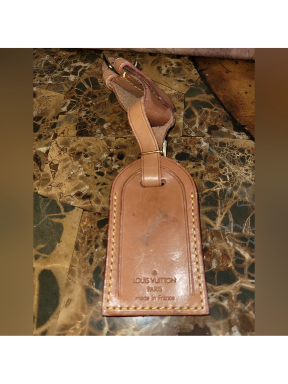 Louis Vuitton Tan Luggage Tag